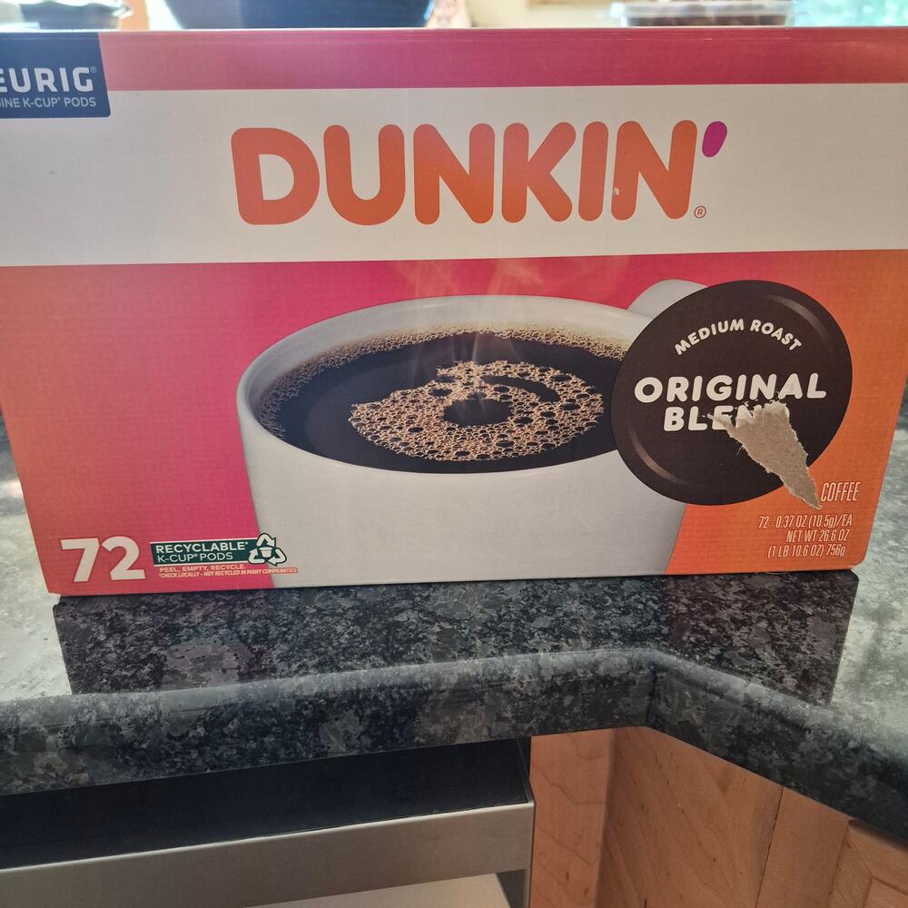 NEW Dunkin' Original Blend Coffee Medium Roast, Keurig K-Cup Pods 72 count